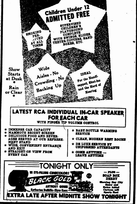 Tuscola Drive-In Theatre - Tuscola Ad2 7-10-48 (newer photo)